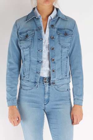 Jacket denim recov 92% cot 7% pol 1% ela