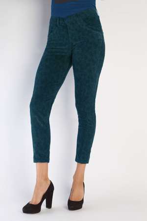 Rina-VP / Tight fit / Petrol velvet