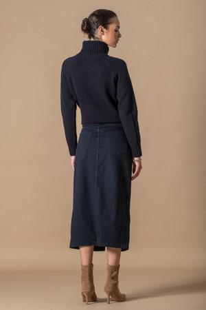 SKirt denim stretch 66%cot 20%pol 11%vis 3%ela