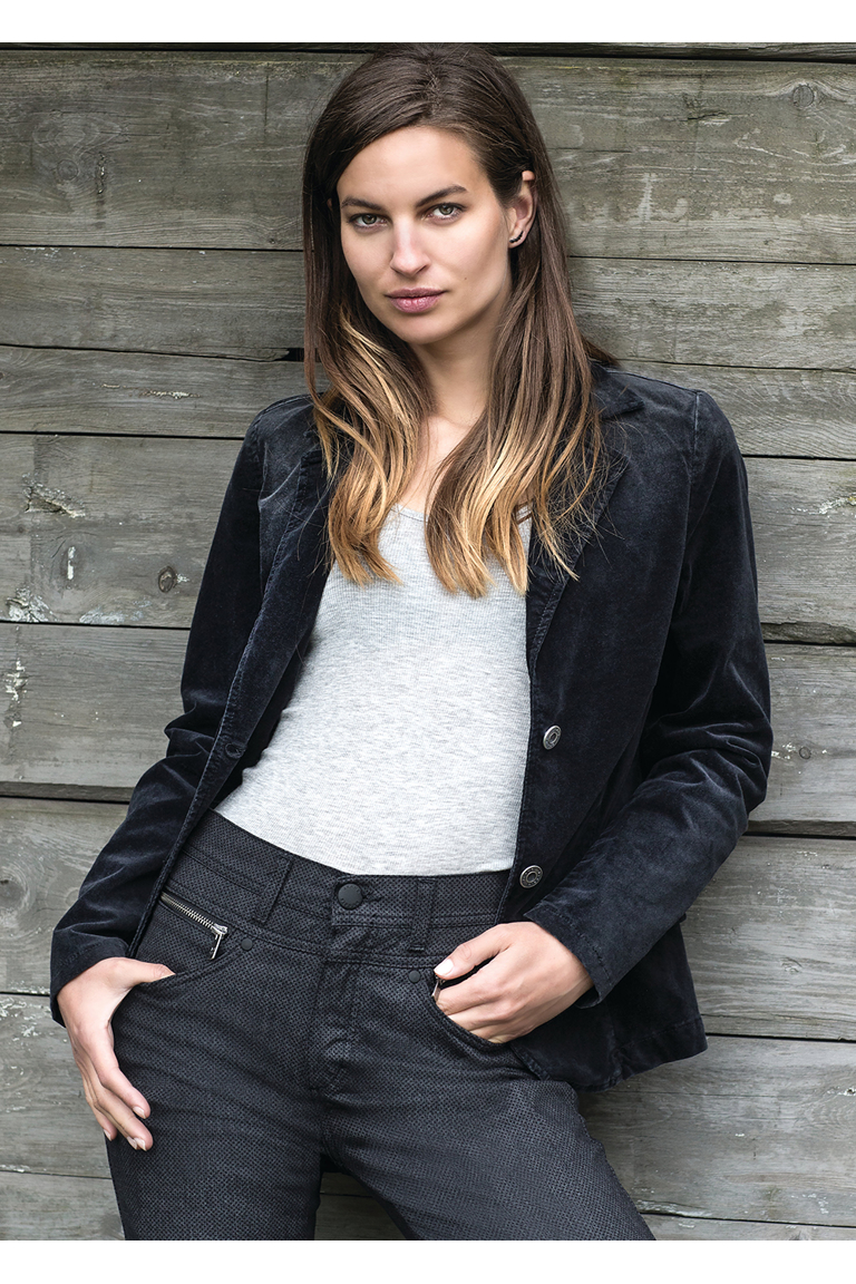 LUNA-V / Velour blazer