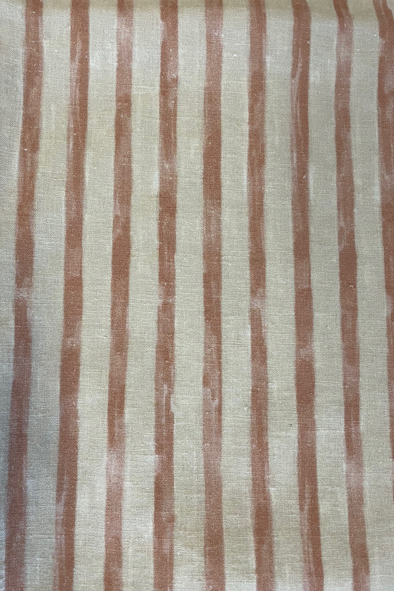 7/8 Linnen stripe 59%linn, 39%vis, 2%ela