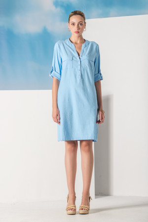 Dress linn look 59%lin 39%vis 2%ela