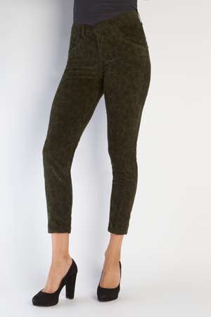 Rina-VP / Tight fit / Olive velvet