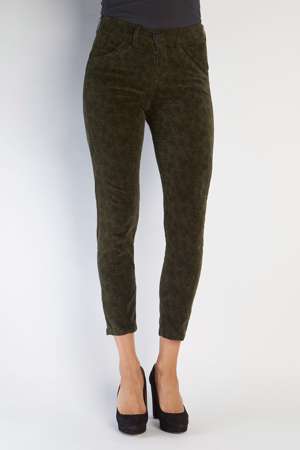 Rina-VP / Tight fit / Olive velvet