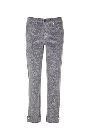 7/8 Corduroy leo print 98%cot 2%ela